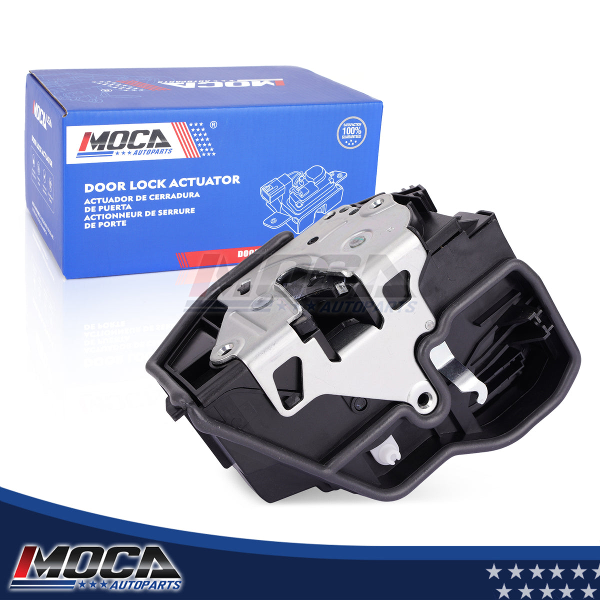 MOCA 937-801 Actuador de cerradura de puerta delantera derecha compatible con BMW 128i, 130i, 135i, 323i, 328i, 335i, M3, M5, M6, X3, X5, X6, Z4