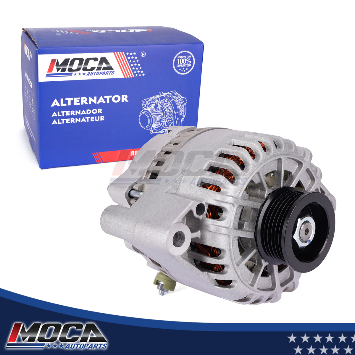 Alternador MOCA N8268 compatible con Ford Taurus 3.0L 2002-2006 y Mercury Sable 3.0L 2002-2005