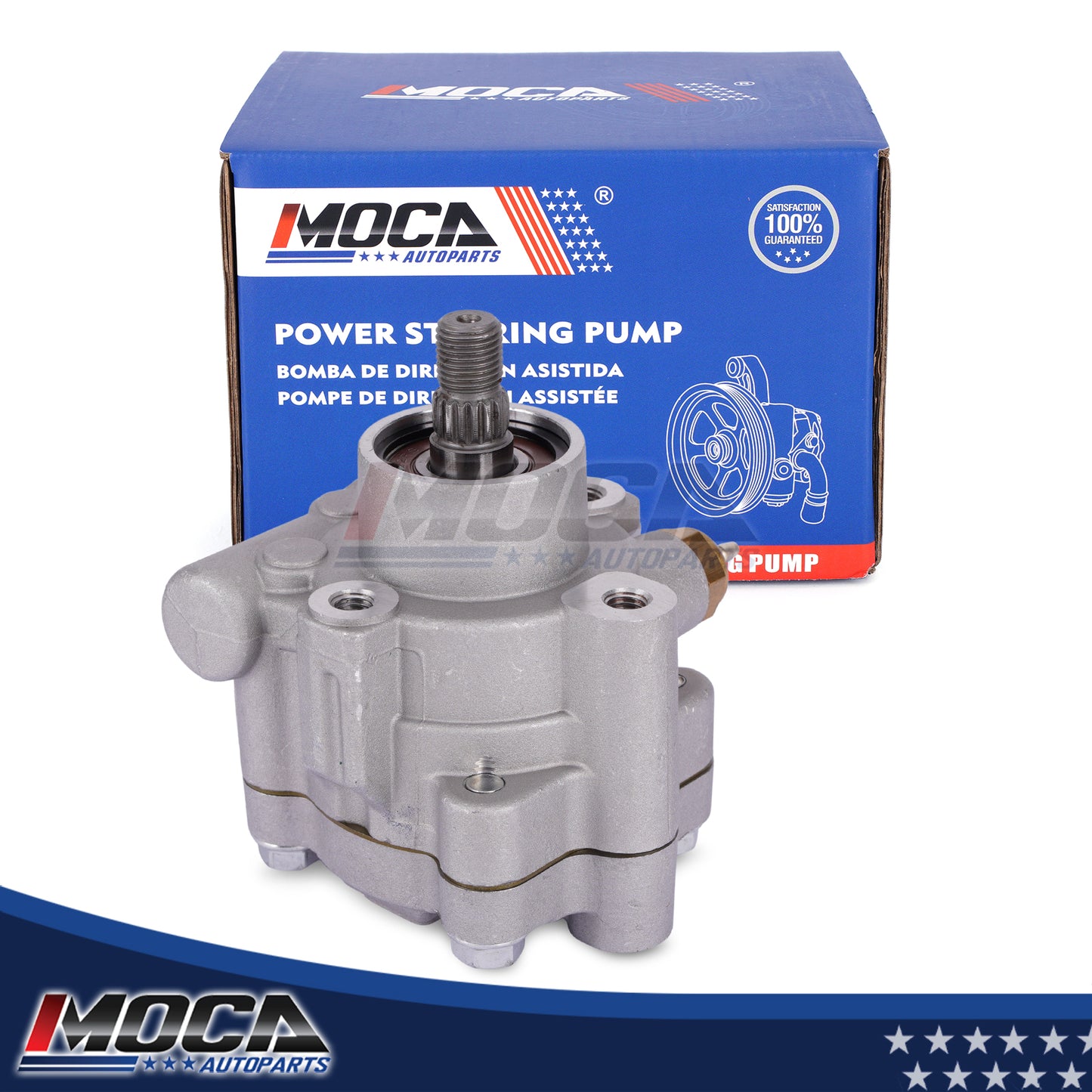 MOCA Power Steering Pump Fit for 2001-2004 Ford Escape 3.0L & 2001-2004 Mazda Tribute