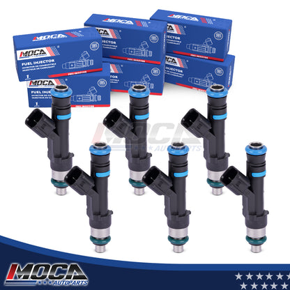 MOCA 6x Fuel Injectors FJ474 Fit for 2004-2012 Jeep Liberty 3.7L & 2007-2011 Dodge Nitro 3.7L & 2011-2012 Ram 1500 3.7L