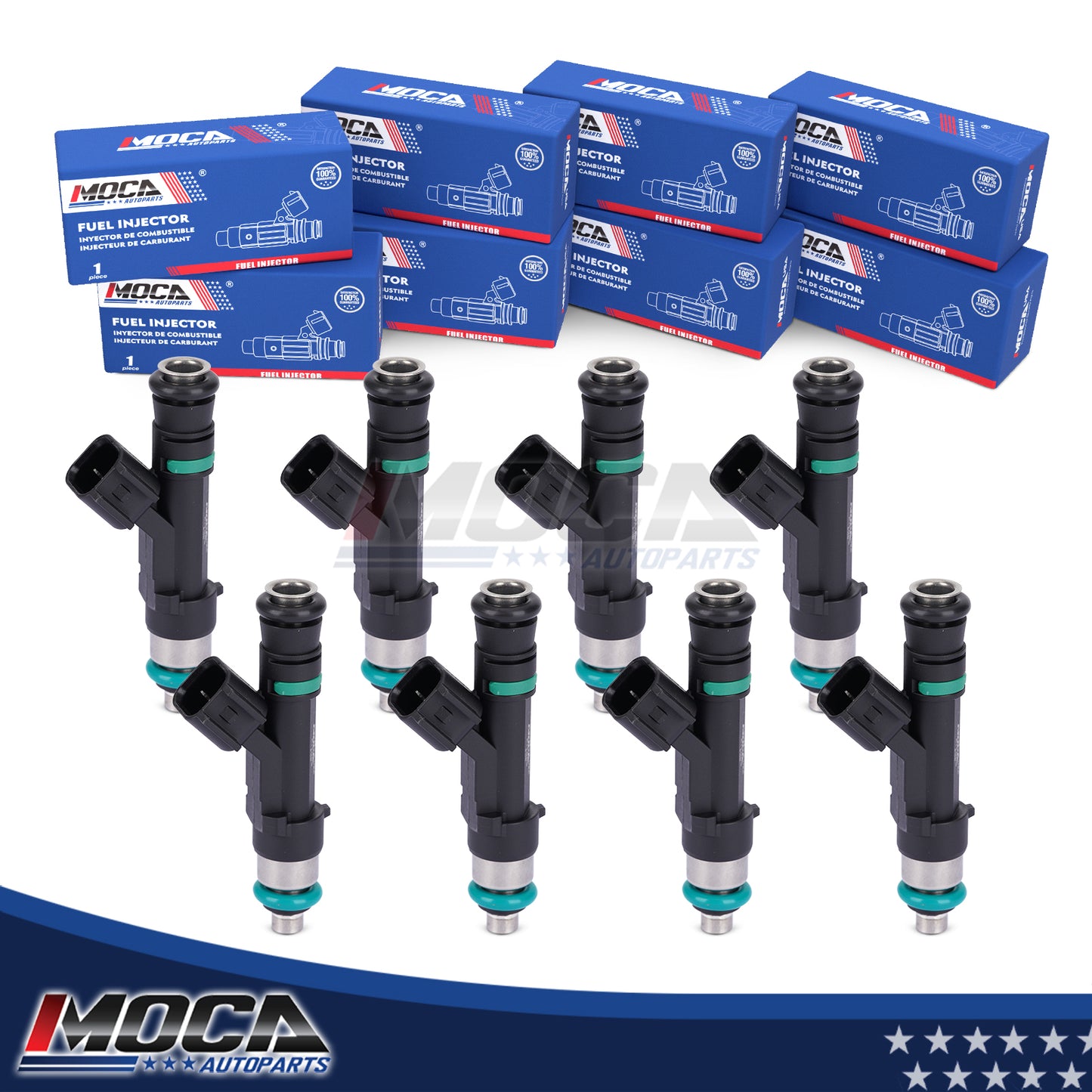 MOCA 8x Fuel Injectors FJ1003 Fit for 2009-2014 Ford Expedition 5.4L & 2009-2014 Lincoln Navigator 5.4L