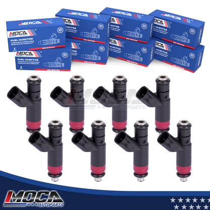 Inyectores de combustible MOCA 8x FJ482 compatibles con Dodge Durango 5.7L (2004-2009) y Dodge Ram 1500, 2500 y 3500 (2004-2008) (5.7L)