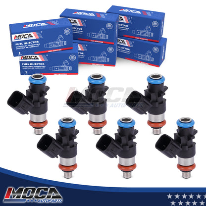 MOCA 6x Fuel Injectors FJ1267 Fit for 2014-2017 Jeep Cherokee 3.2L