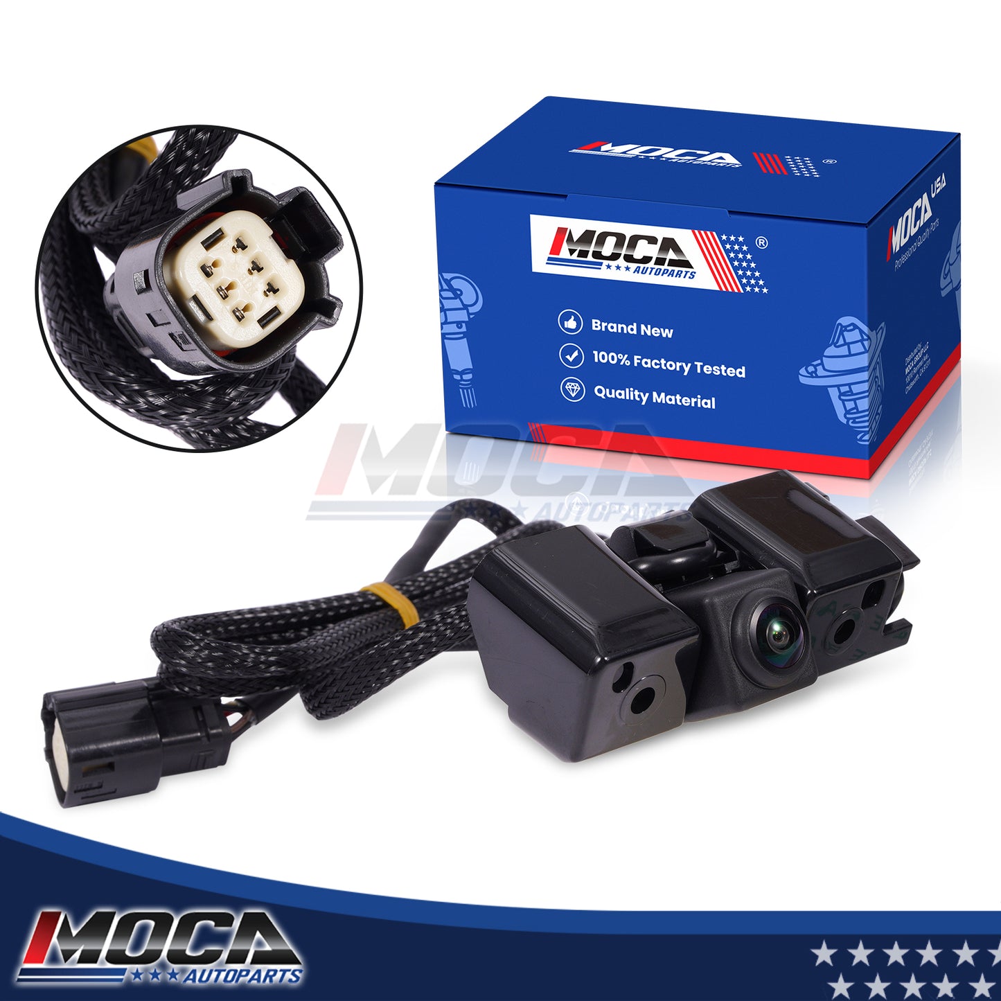 MOCA 590-082 Rear Park Assist Camera Fit for 2014-2015 Chevrolet Cheyenne & 2014-2015 Chevrolet Silverado 1500 & 2014-2015 GMC Sierra 1500