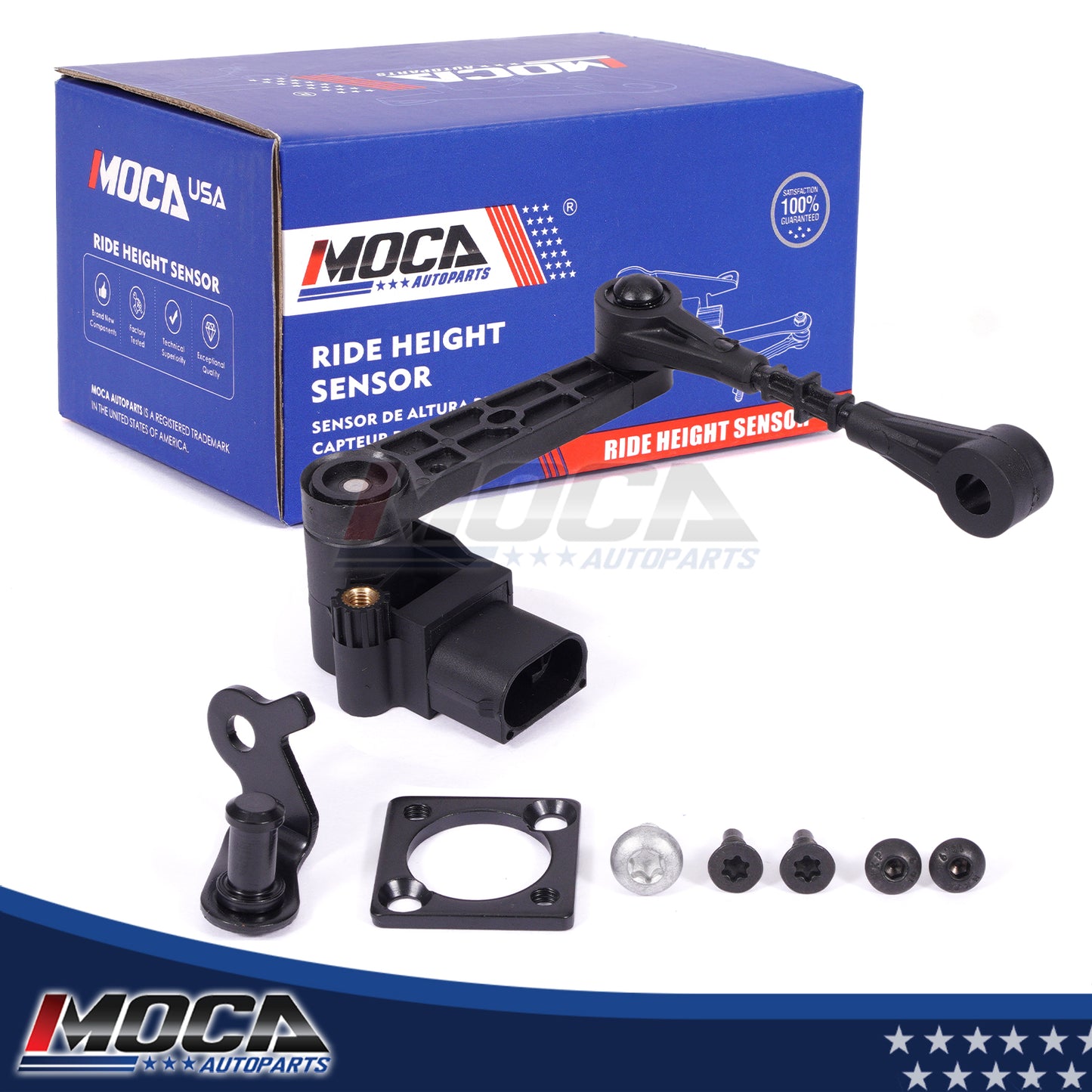 MOCA RH5058 Front Left Ride Leveling Height Sensor Fit for 2006-2009 Land Rover Range Rover Sport 4.2L 4.4L