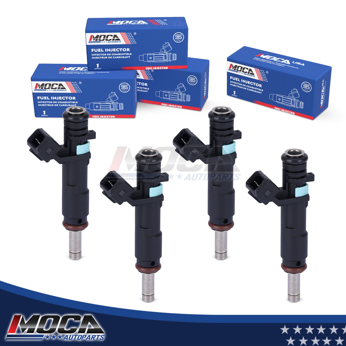 MOCA 4x Fuel Injectors FJ1153 Fit for 2010-2015 Chevrolet Cruze 1.8L & 2012-2017 Chevrolet Sonic 1.8L