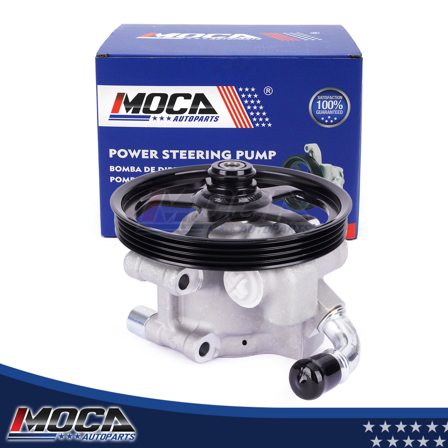 Bomba de dirección asistida MOCA compatible con Ford Flex 3.5L 2009-2012, Ford Taurus 3.5L 2010-2012, Lincoln MKS 3.7L 2009-2012 y Lincoln MKT 3.7L 2010-2012