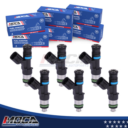 MOCA 6x Fuel Injectors FJ818 Fit for 2005-2011 Ford Ranger 4.0L & 2005-2010 Ford Mustang 4.0L & 2006-2010 Mercury Mountaineer 4.0L