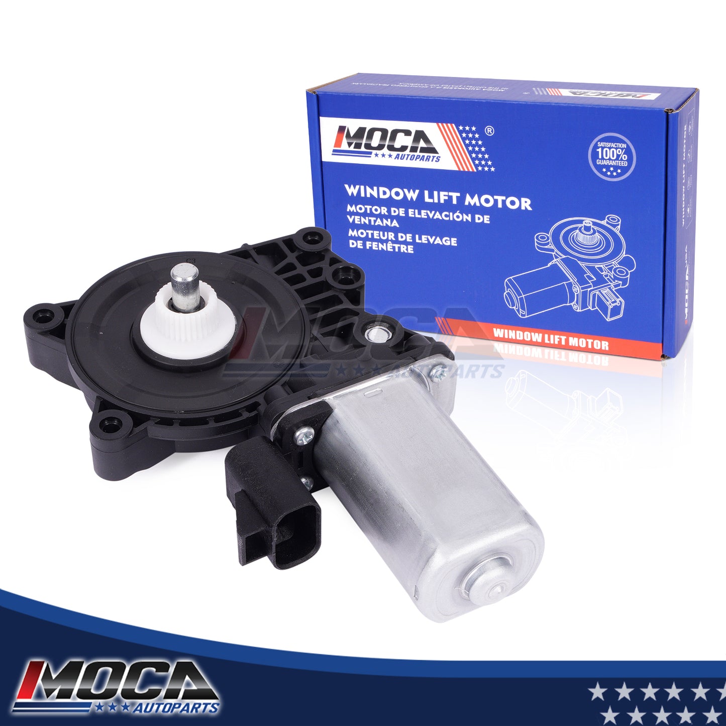 MOCA Front Right Rear Left Power Window Motor Fit for 2004-2012 Chevrolet Malibu & 2007-2012 GMC Acadia & 2008-2012 Buick Enclave