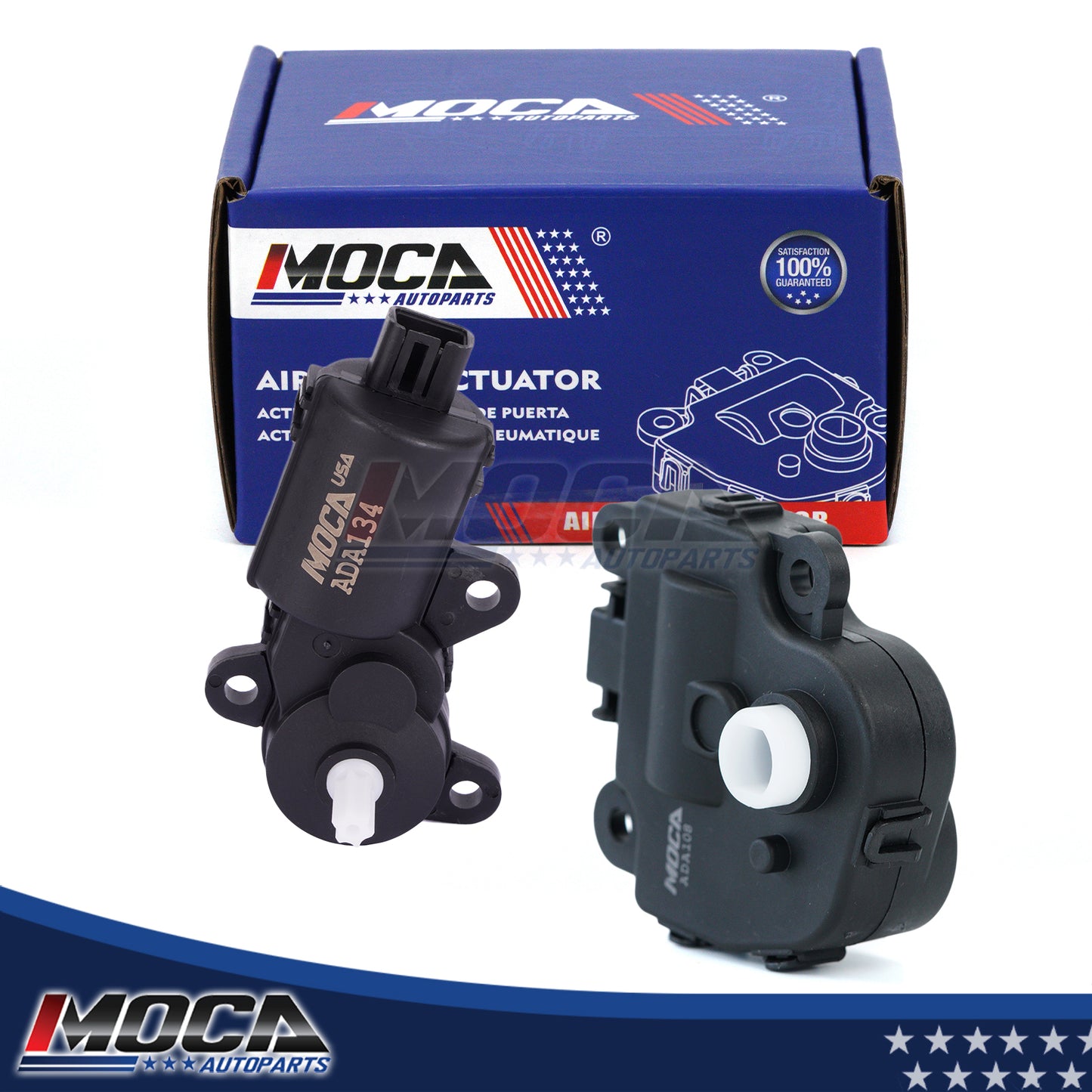 MOCA 2x HVAC Heater Air Blend Door Actuator Fit for 2005-2009 Buick Allure & 2005-2011 Chevrolet Corvette & 2004-2008 Pontiac Grand Prix