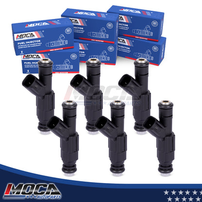 Inyectores de combustible MOCA 6x FJ704 compatibles con Chevrolet Equinox 3.4L 2005-2009 y Pontiac Torrent 3.4L 2006-2009
