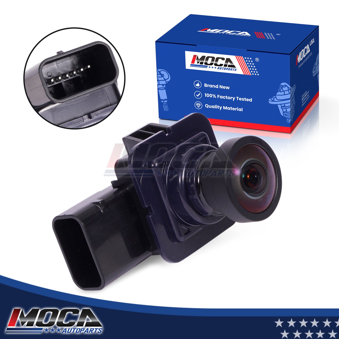 Cámara de asistencia para estacionamiento trasero MOCA 592-006 compatible con Ford Flex 3.5L 2013-2019