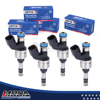 Inyectores de combustible MOCA 4x FJ1154 compatibles con Buick LaCrosse Regal 2.4L (2011-2016), GMC Terrain 2.4L (2012-2015) y Chevrolet Equinox 2.4L (2012-2017)