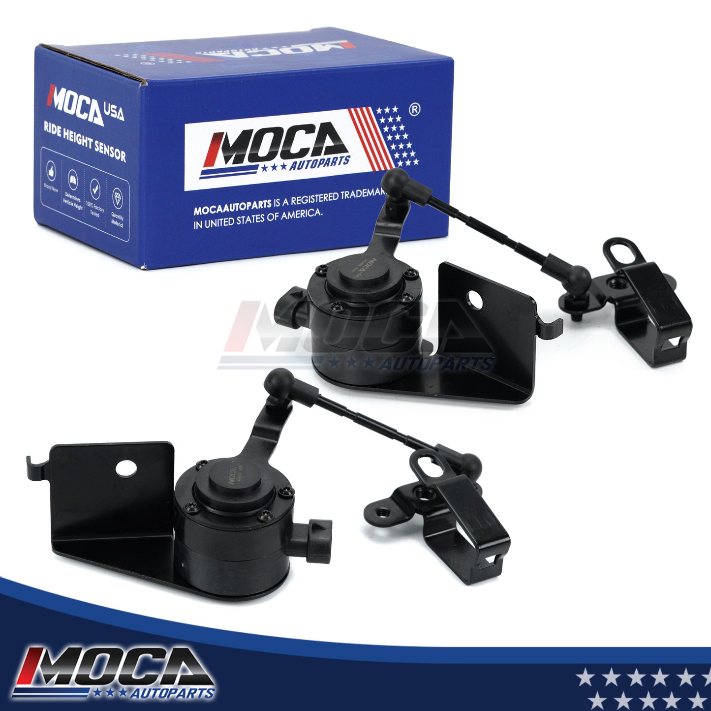 MOCA Rear Left & Right Suspension Ride Height Sensor Fit for 2004-2011 Cadillac Escalade & 2004-2011 Chevrolet Suburban 1500 2500