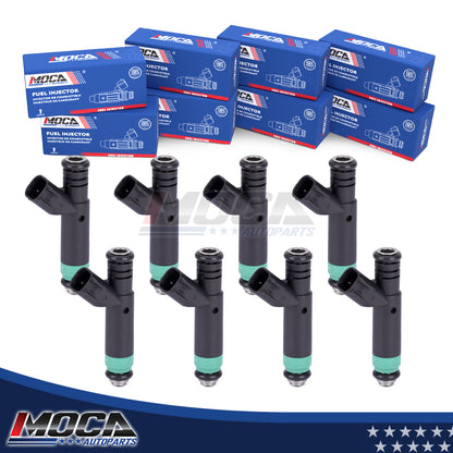 Inyectores de combustible MOCA 8x FJ475 compatibles con Dodge Dakota Durango 4.7L (2001-2007) y Jeep Grand Cherokee 4.7L (2001-2007)