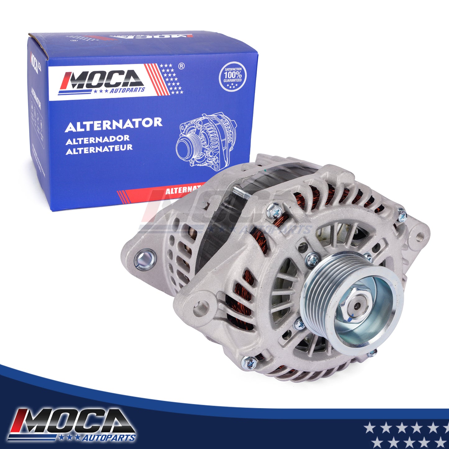 Alternador MOCA N11341 compatible con Nissan Altima 3.5L 2007-2018 y Nissan Murano 3.5L 2009-2014, 2017-2018