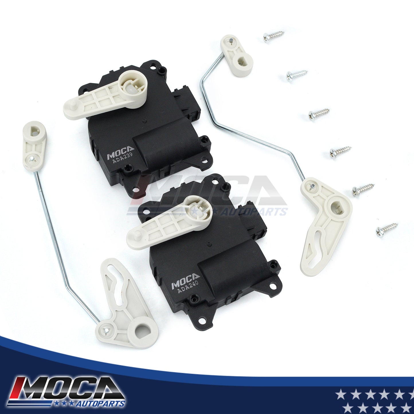 Actuador de puerta de mezcla de aire de calefacción MOCA 2x HVAC compatible con Ford Edge 3.5L 2007-2014 y Lincoln MKX 3.5L 2007-2010