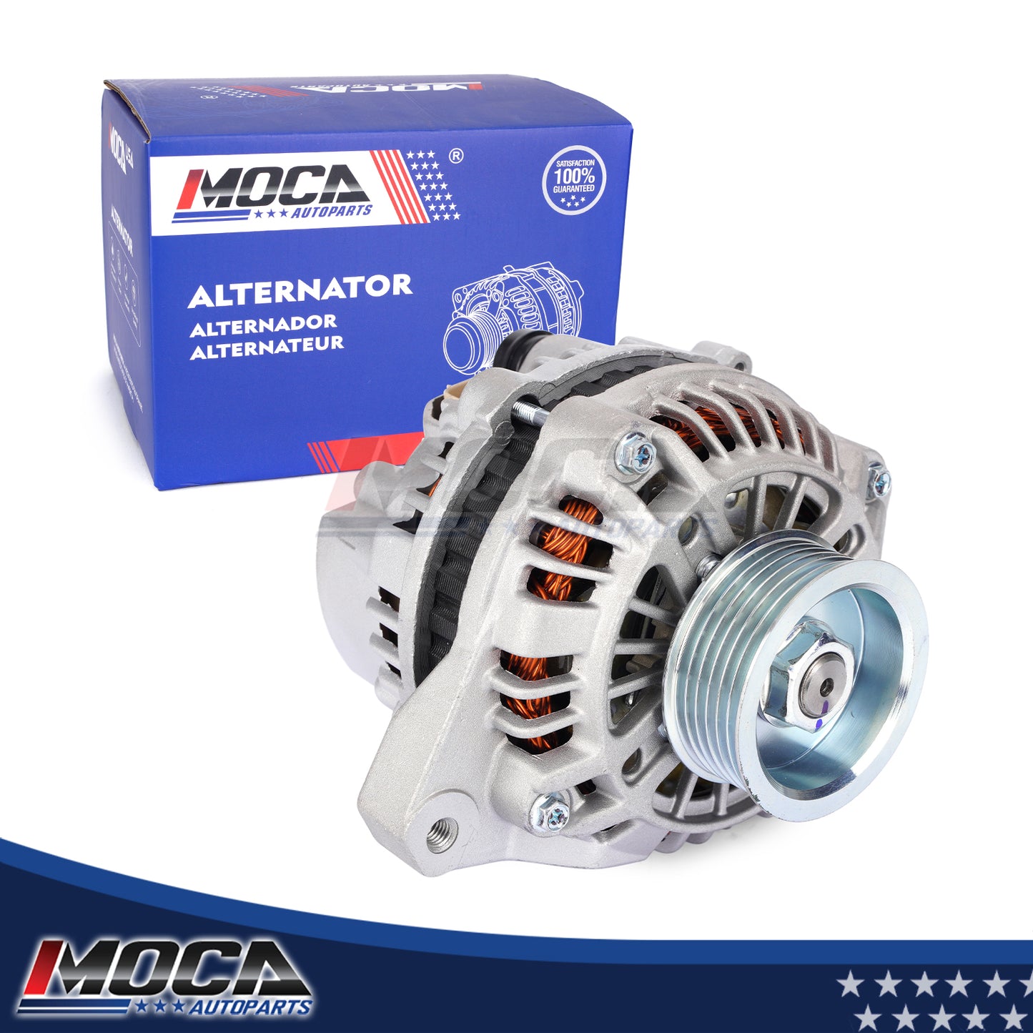 MOCA N13893 Alternator Fit for 2001-2005 Honda Civic 1.7L & 2001-2005 Acura EL 1.7L