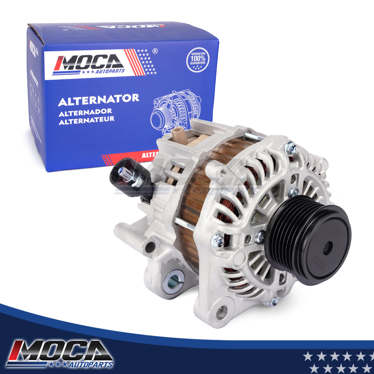 Alternador MOCA N14489 compatible con Honda Accord 2.4L 2013-2017