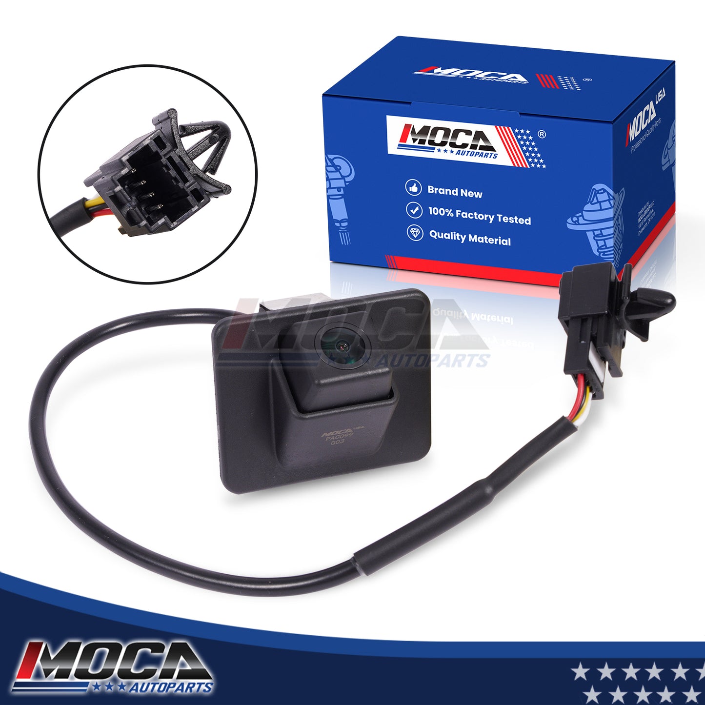 Cámara de asistencia para estacionamiento trasero MOCA 590-099 compatible con Kia Optima 2.0L 2.4L 2011-2013