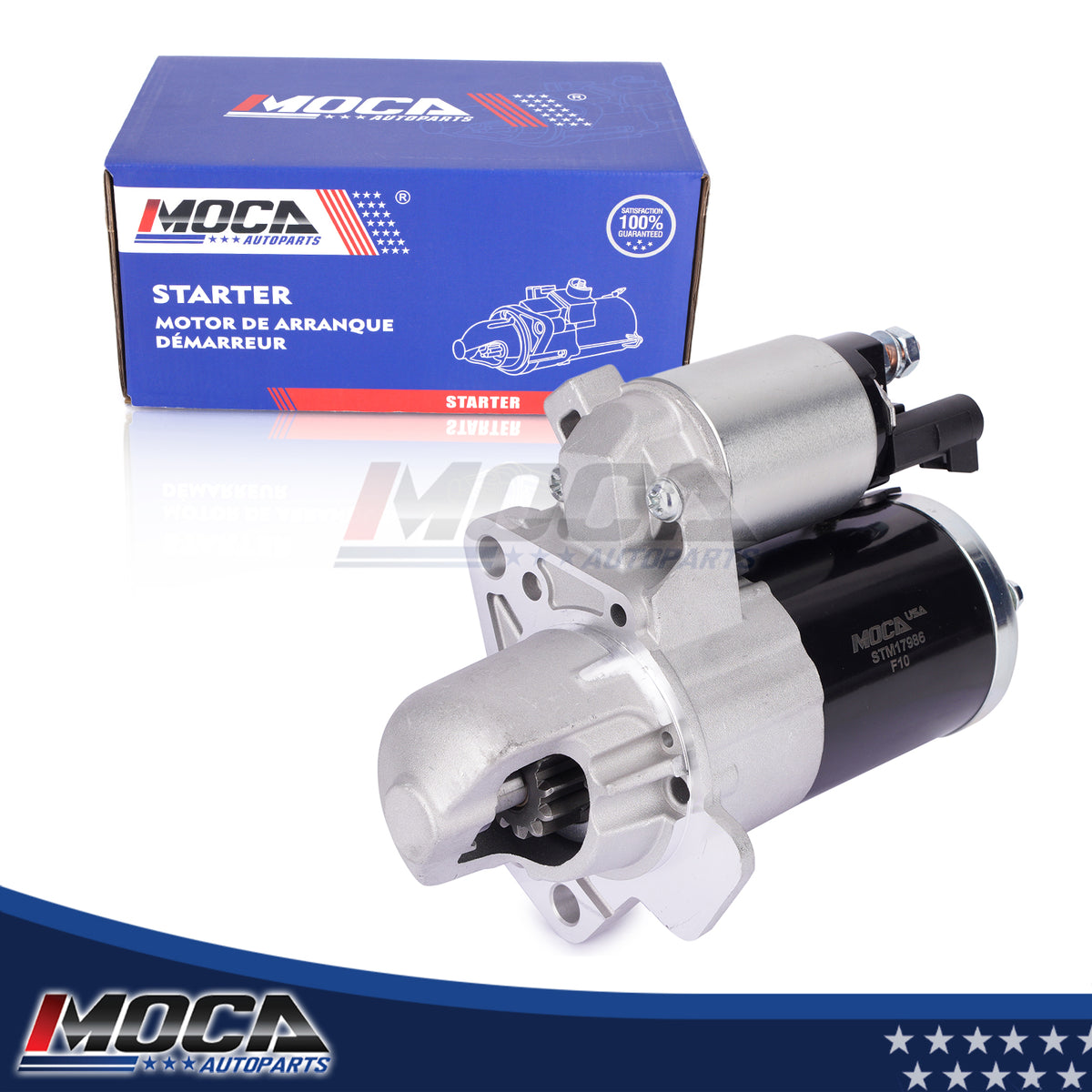 Motor de arranque MOCA 17986 compatible con Buick Allure LaCrosse Rendezvous 3.6L 2006 y Cadilla CTS SRX STS 3.6L 2006