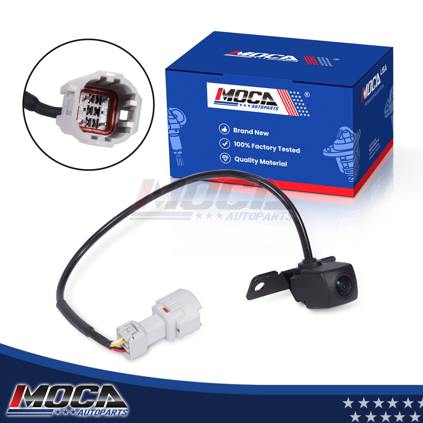 MOCA 590-477 Cámara de asistencia de estacionamiento trasero para Hyundai Santa Fe Sport 2013-2018 2.0L 2.4L y Hyundai Santa Fe 2013-2015 3.3L y 2012 Hyundai Santa Fe 2.4L 3.5L