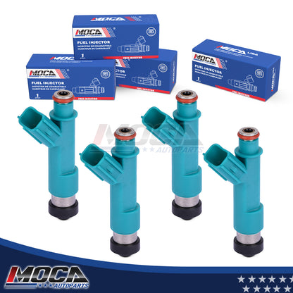 Inyectores de combustible MOCA 4x FJ758 compatibles con Scion xB 2.4L 2008-2015 y Scion tC 2.4L 2005-2010 y Toyota Corolla Matrix 2.4L 2009-2013