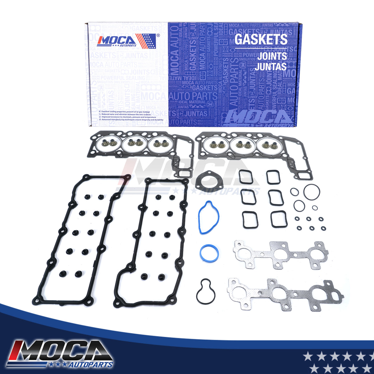 Juego de juntas de culata MOCA de grafito para Dodge Dakota Durango 3.7L (2004-2005) y Jeep Liberty 3.7L (2002-2005)