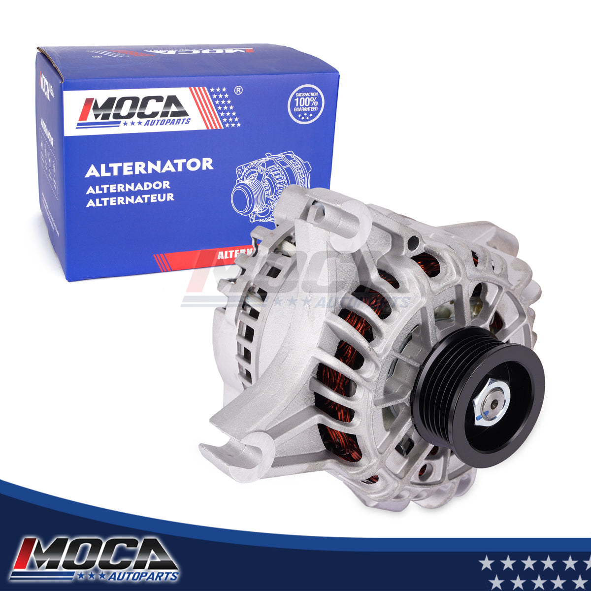 MOCA N8318 Alternator Fit for 2004-2008 Ford F-150 4.6L 5.4L & 2005-2006 Ford Expedition 5.4L & 2006-2008 Lincoln Mark LT 5.4L