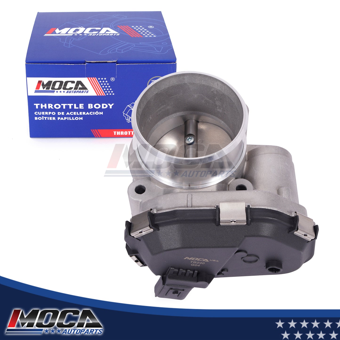 Cuerpo del acelerador MOCA S20240 compatible con Ford Edge 2.7L (2015-2024), Ford F-150 2.7L (2015-2024) y Lincoln Nautilus 2.7L (2019-2023)