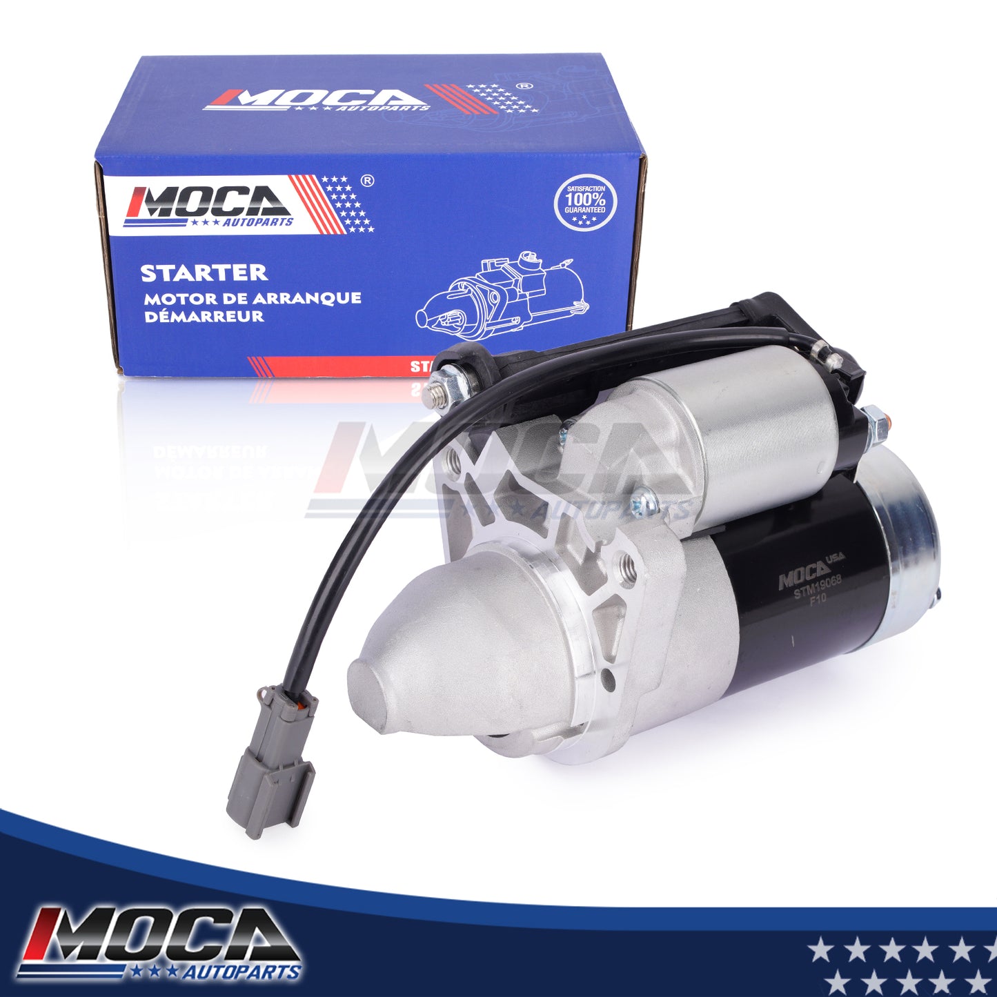 MOCA Starter Motor 19068 Fit for 2009-2013 INFINITI FX50 5.0L & 2014-2019 INFINITI Q70 5.6L & 2012-2021 Nissan NV2500 NV3500 5.6L & 2016-2024 Nissan TITAN XD 5.6L