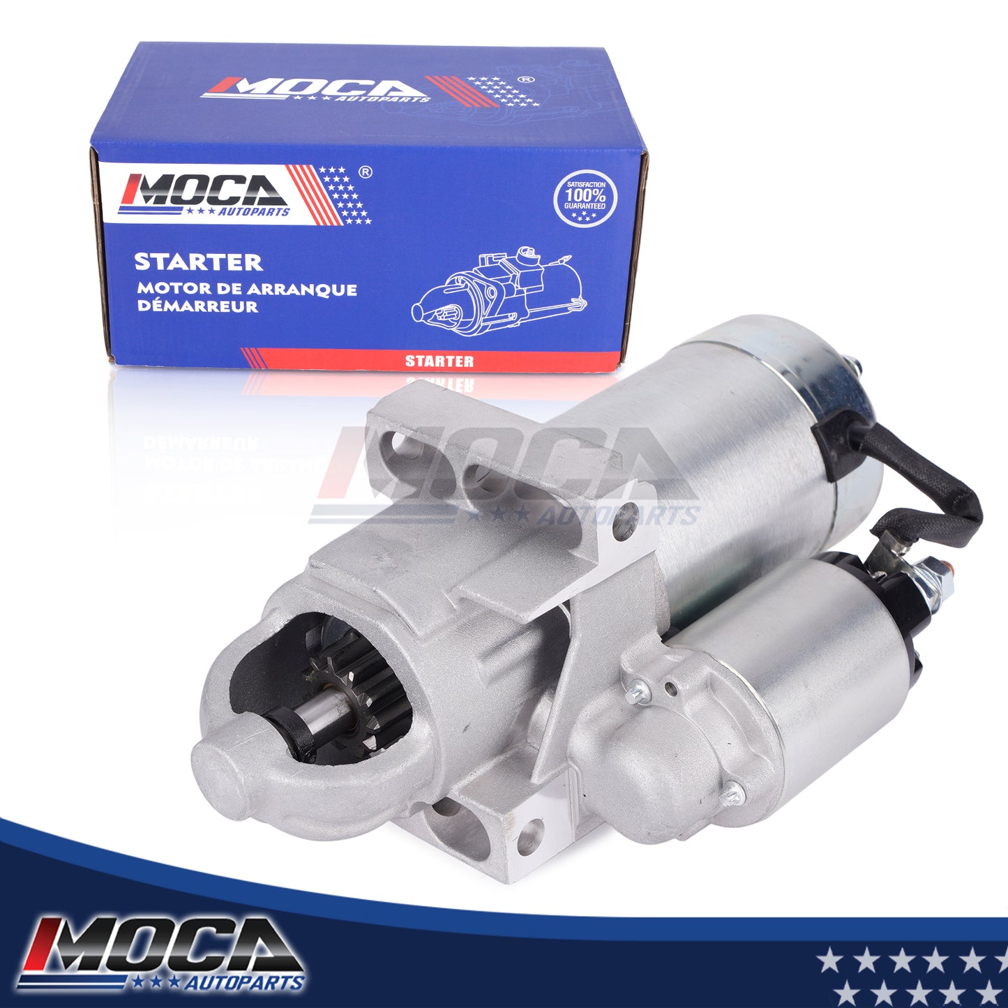 Motor de arranque MOCA 6485 compatible con Chevrolet Astro Blazer S10 4.3L (1999-2004) y GMC Savana 1500 2500 3500 4.3L (1999-2001) y Oldsmobile Bravada 4.3L (1999-2001)