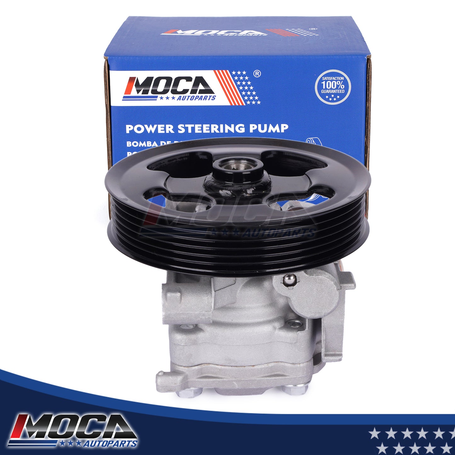 MOCA Power Steering Pump w/ Pulley Fit for 2007-2012 Mazda CX-7