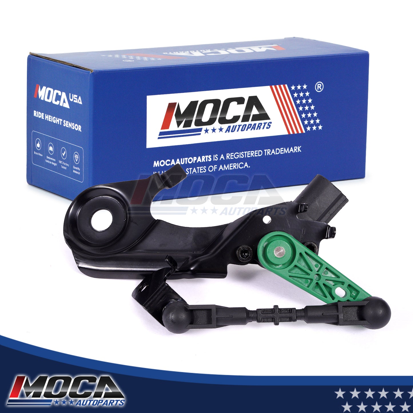 MOCA V10-72-0059 Rear Right Ride Leveling Height Sensor Fit for 2015-2024 Porsche Macan & 2011-2018 Audi A8 Quattro & 2012-2018 Audi A6 A6 Quattro