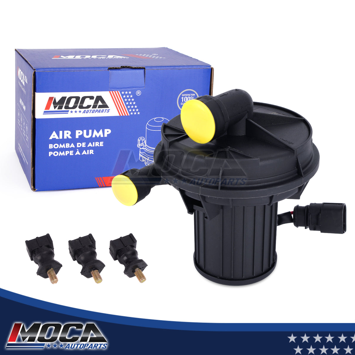 Bomba de inyección de aire secundaria MOCA 06A959253E compatible con Audi A4 2.8L (1996-2001), Audi Q7 4.2L (2007-2010) y Volkswagen Passat 1.8L (2000-2005)