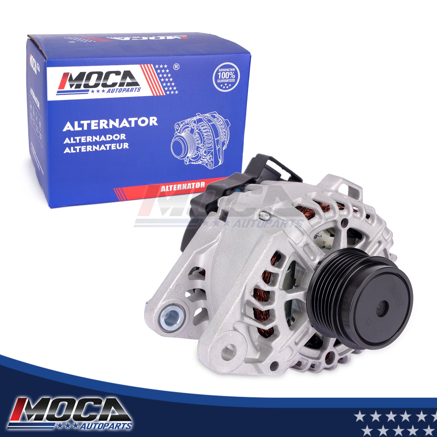 MOCA N11610 Alternator Fit for 2014-2017 Hyundai Elantra GT 2.0L & 2011-2016 Hyundai Elantra 1.8L & 2014-2017 Kia Forte Koup 2.0L