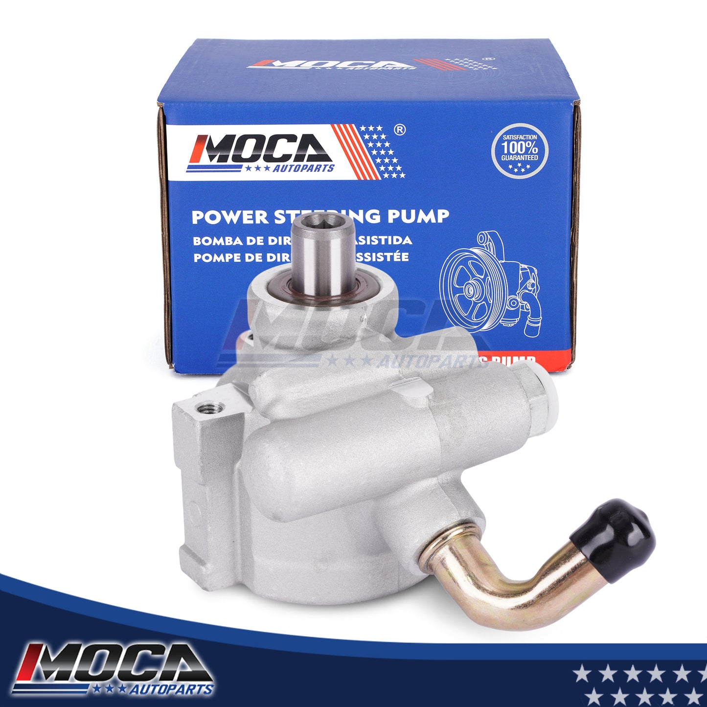 Bomba de dirección asistida MOCA compatible con Buick Allure 5.3L (2008-2009), Chevrolet Impala 5.3L (2006-2009) y Pontiac Grand Prix 5.3L (2005-2008)