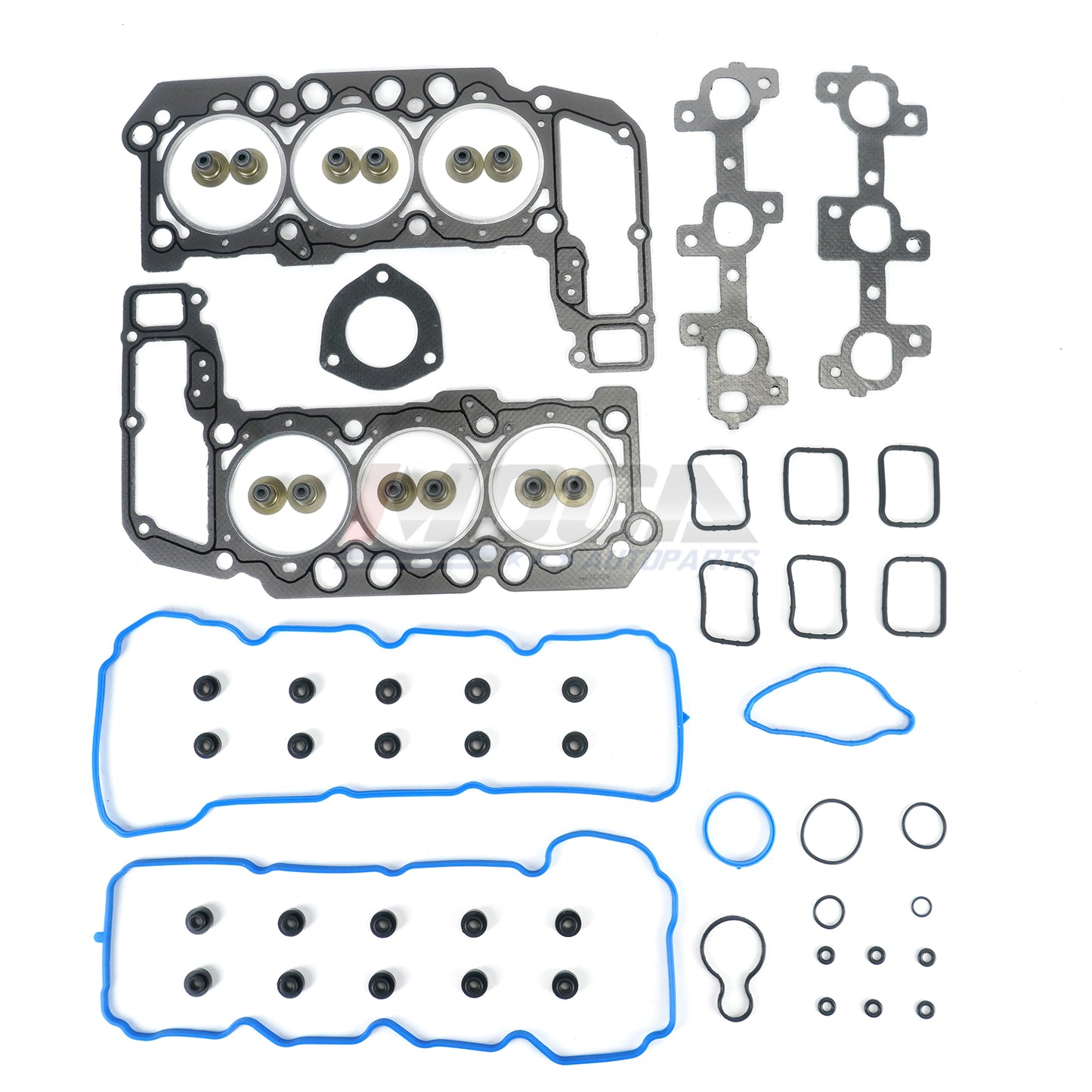 Juego de juntas de culata MOCA de grafito para Dodge Dakota 3.7L (2005-2010), Dodge Nitro 3.7L (2007-2011) y Mitsubishi Raider 3.7L (2006-2009)