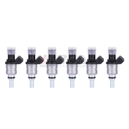 Inyectores de combustible MOCA 6x FJ491 compatibles con BMW 325Ci 2.5L (2001-2006) y BMW 325i 325xi 2.5L (2001-2005) y BMW X3 2.5L (2004-2006)