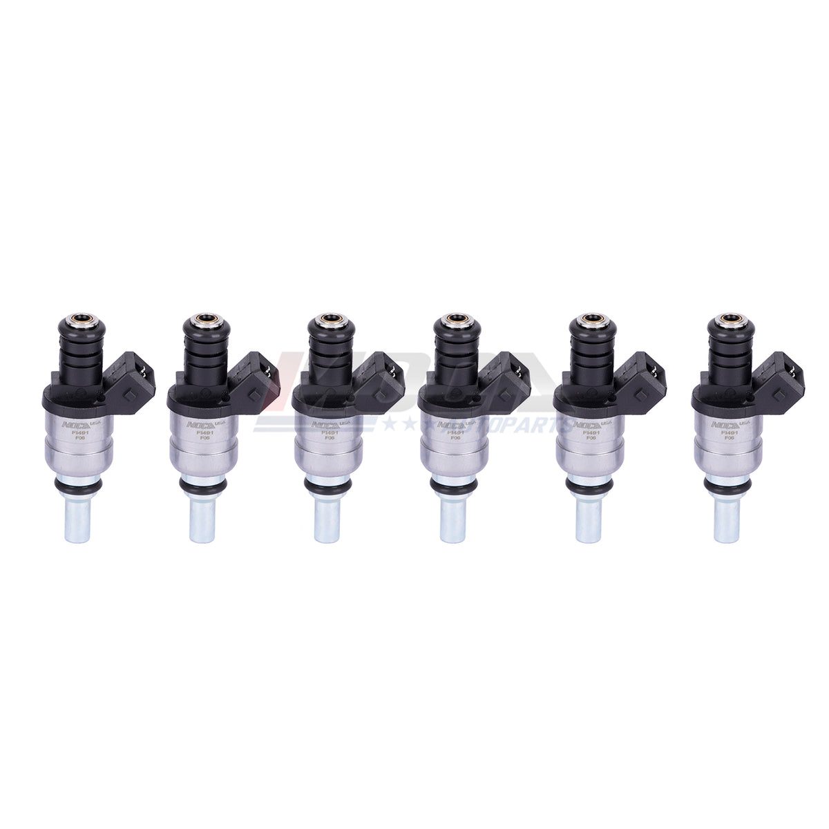 Inyectores de combustible MOCA 6x FJ491 compatibles con BMW 325Ci 2.5L (2001-2006) y BMW 325i 325xi 2.5L (2001-2005) y BMW X3 2.5L (2004-2006)