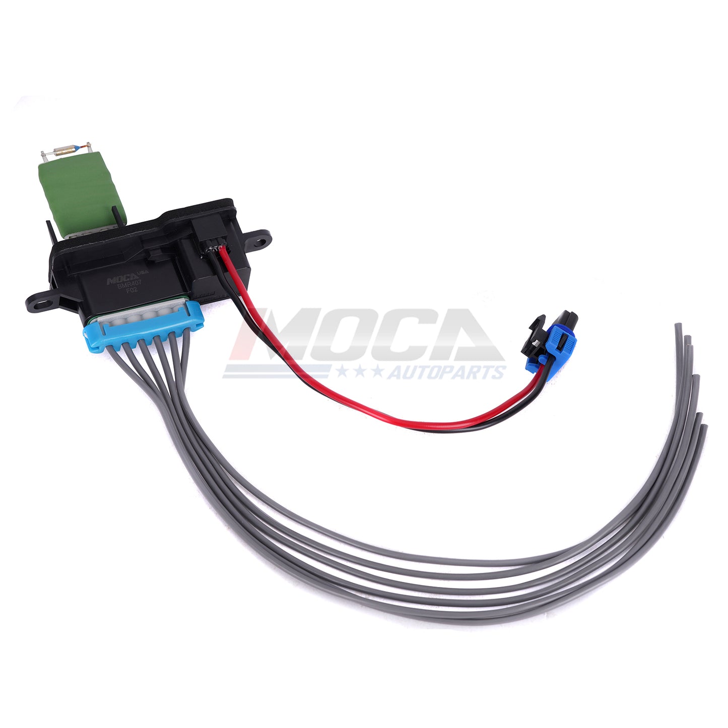 Kit de resistencia de motor de soplador HVAC MOCA 973-407 con arnés compatible con Chevrolet Express 2500 y 3500 (1996-2019), GMC Savana 1500 (1996-2014) e Isuzu HTR y HVR (2005-2008)