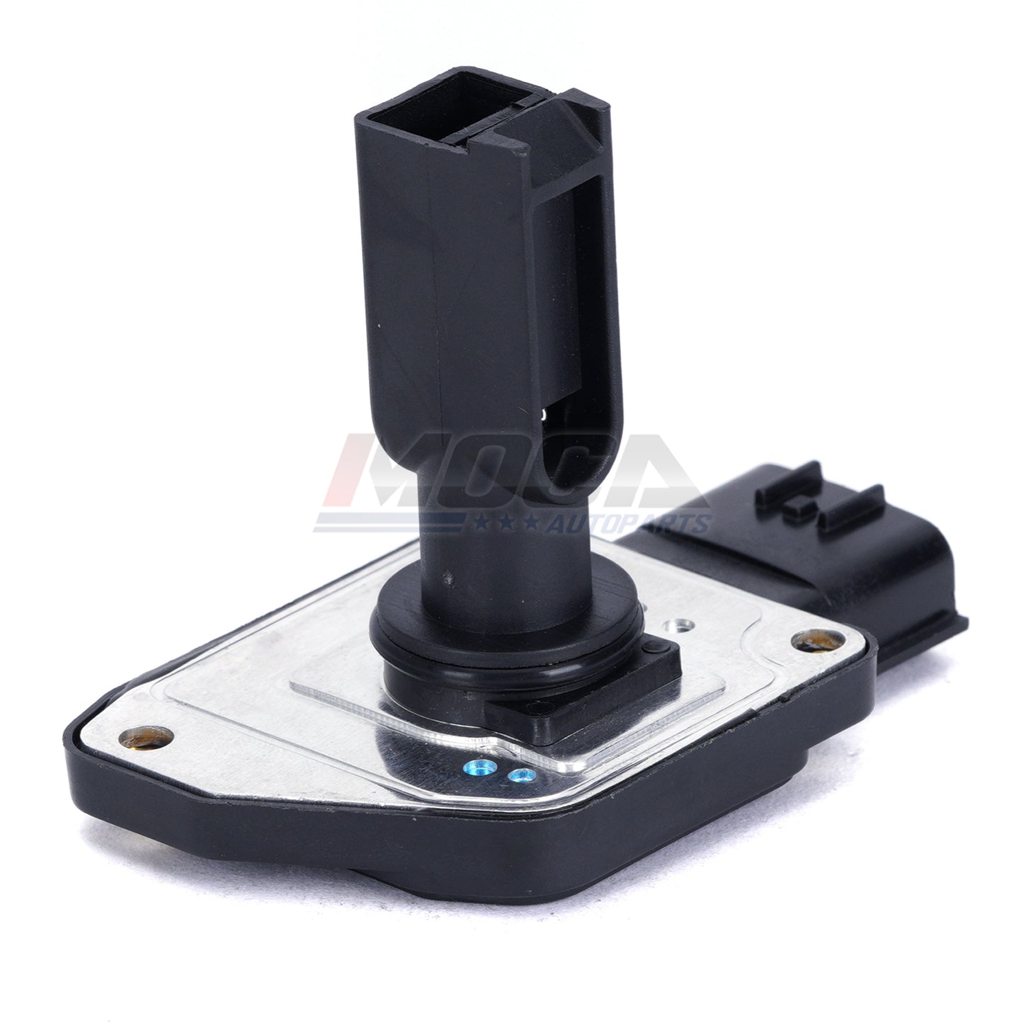 Sensor de flujo de aire masivo MOCA compatible con NISSAN Frontier 3.3L (1999-2004), Nissan Xterra 3.3L (2000-2004), Infiniti QX4 3.3L (1998-2000) y Ford Mustang 3.8L (2001-2004)