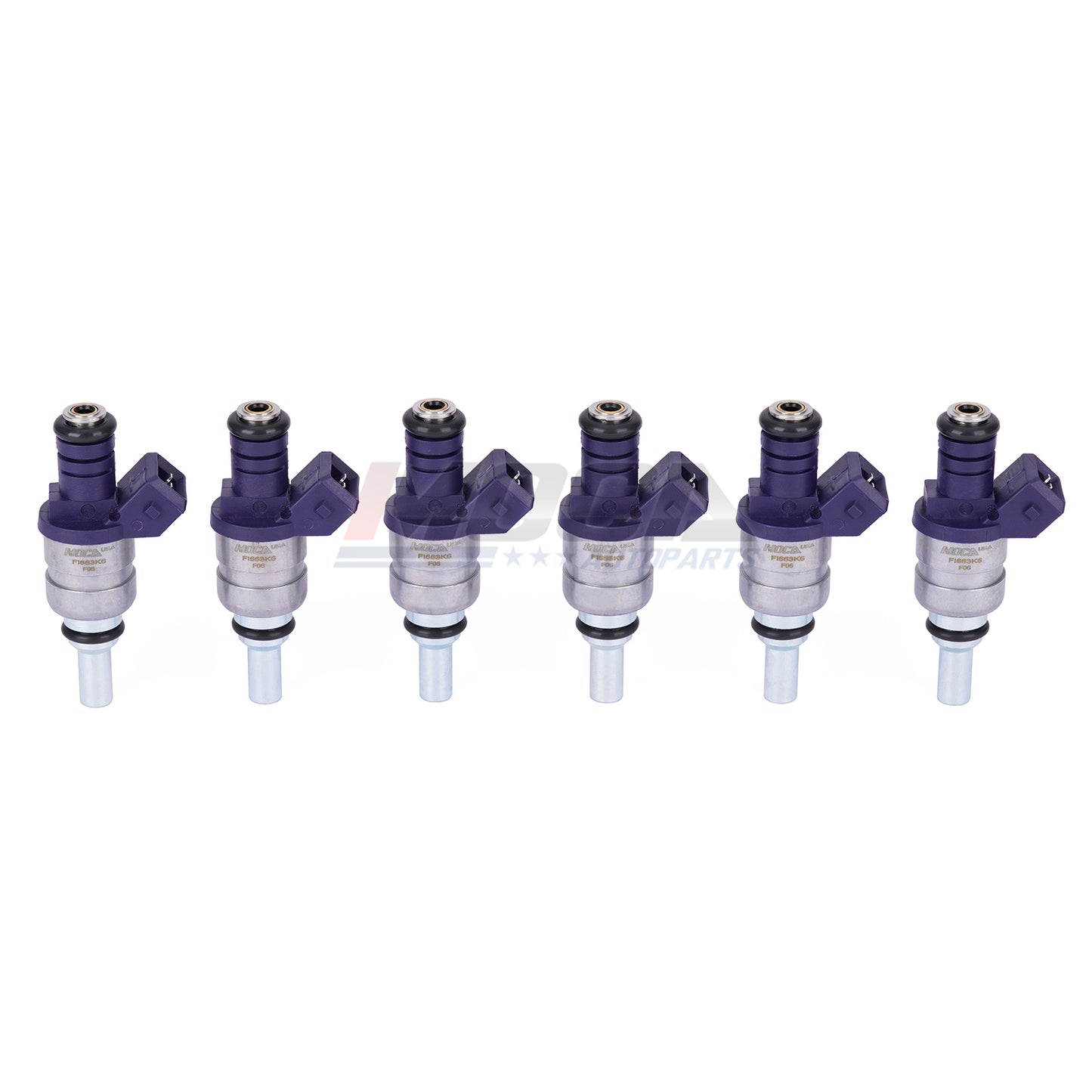 Inyectores de combustible MOCA 6x FJ663 compatibles con BMW 330Ci, 330i, 330xi (2001-2004) y BMW X5 3.0L (2001-2006)