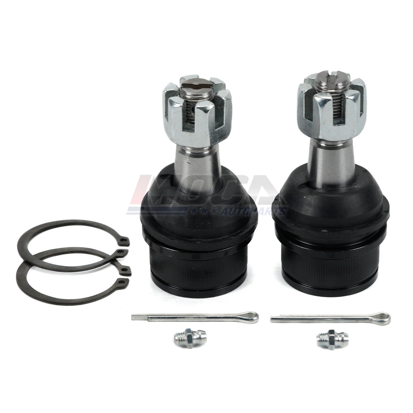 2 rótulas inferiores delanteras MOCA compatibles con Ford E-150 Econoline (4,9 L, 5,0 L y 5,8 L) de 1992 a 1996 y Ford E-150 Econoline (4,2 L, 4,6 L y 5,4 L) de 1997 a 2002 y Ford E-150 (4,6 L y 5,4 L) de 2003 a 2004.