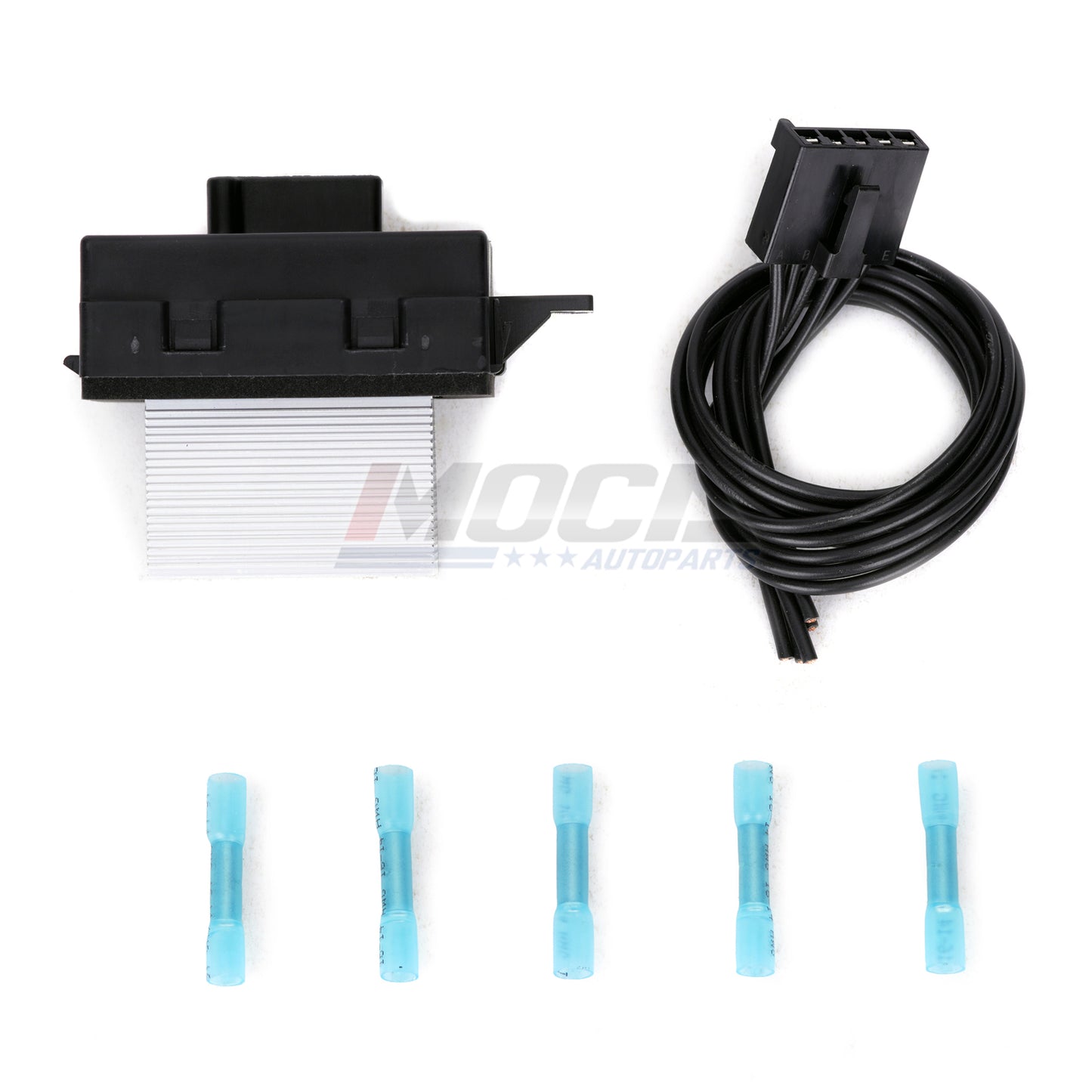 Kit de resistencia de motor de ventilador de HVAC MOCA 973-057 con arnés compatible con Ford Fusion 2010-2012, Lincoln MKZ 2010-2012 y Mercury Milan 2010-2011