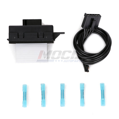 Kit de resistencia de motor de ventilador de HVAC MOCA 973-057 con arnés compatible con Ford Fusion 2010-2012, Lincoln MKZ 2010-2012 y Mercury Milan 2010-2011