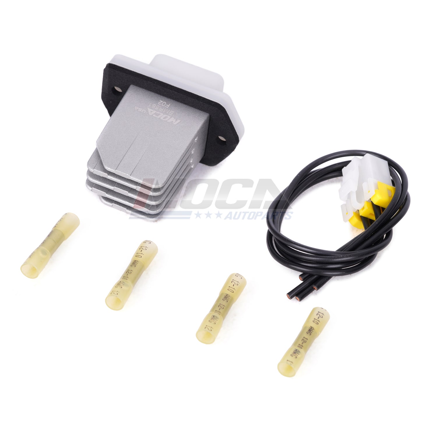 Kit de resistencia de motor de ventilador de HVAC MOCA 973-581 con arnés compatible con Infiniti QX60 (2014-2017), Nissan NV1500, 2500 y 3500 (2012-2014) e Infiniti G20 (1999-2002)
