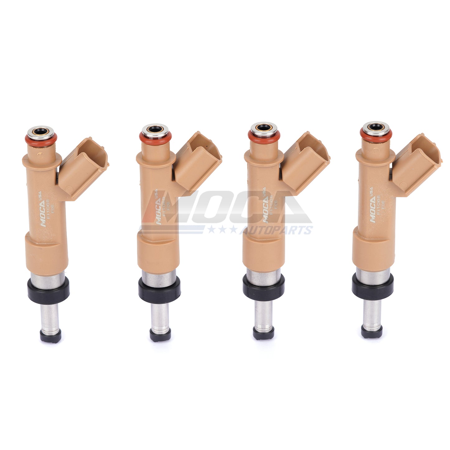 Inyectores de combustible MOCA 4x FJ1068 compatibles con Toyota Corolla 1.8L 2009-2018 y Toyota Matrix 1.8L 2009-2013 y Scion xD 1.8L 2008-2009