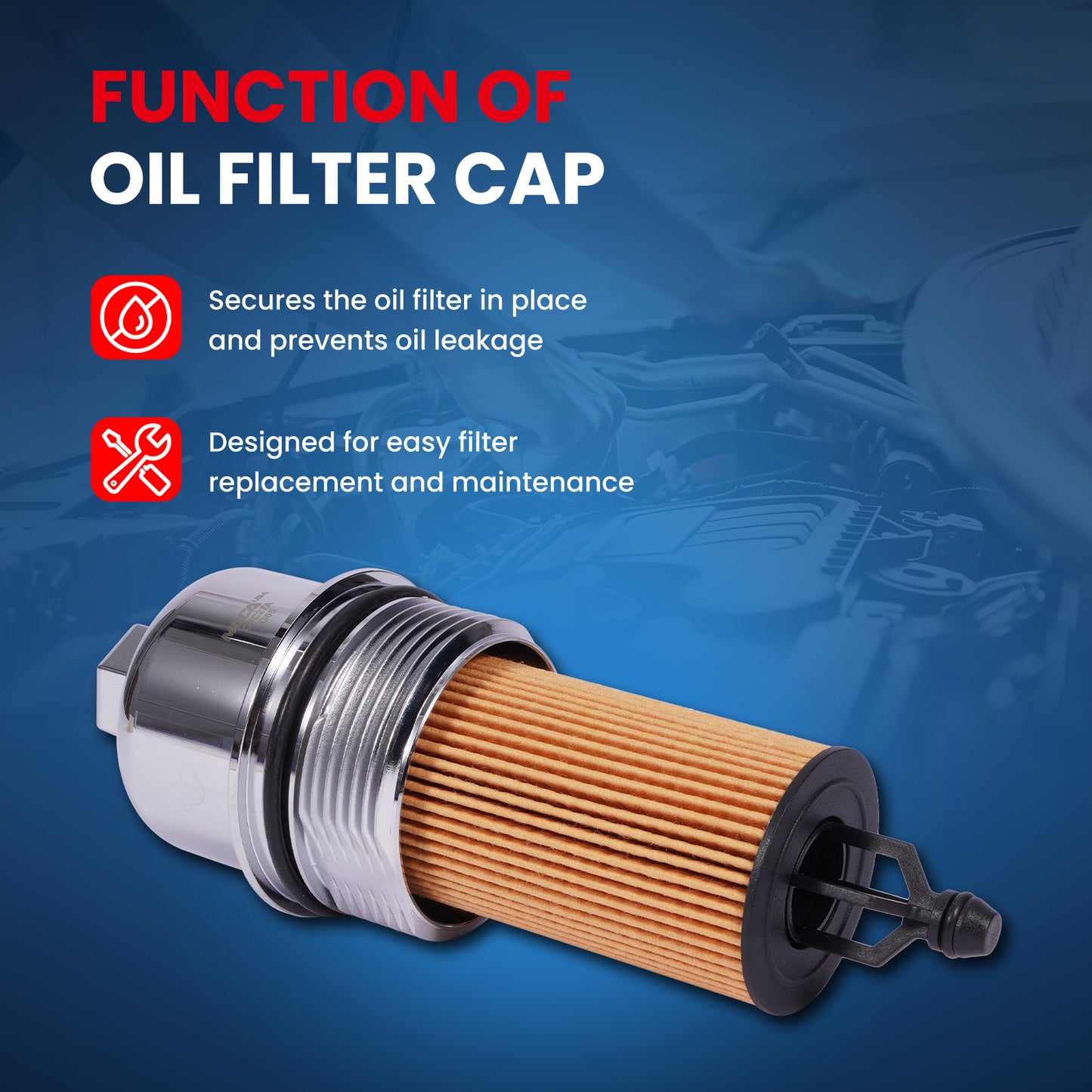 MOCA Engine Oil Filter Cap - OFC27A