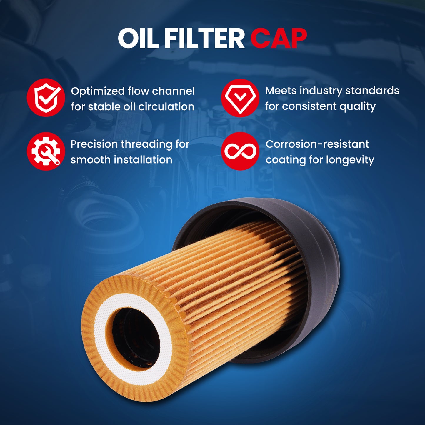 MOCA Engine Oil Filter Cap - OFC43